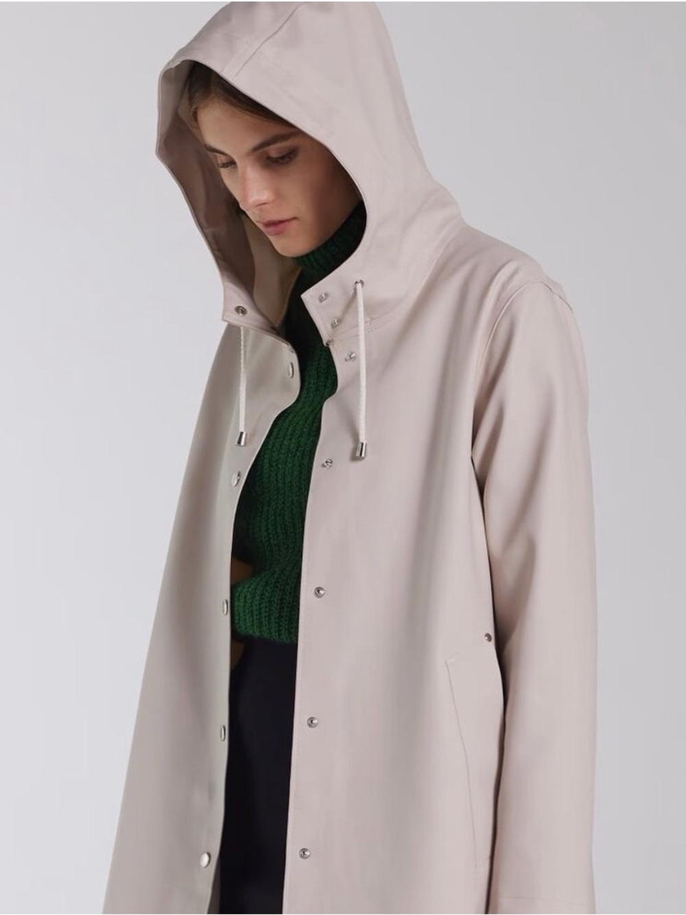 Stutterheim Moseback Raincoat XXS Cream